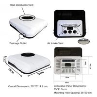 Nouveau mini climatiseur 12V 24V DC AC pour camions - Refroidissement et chauffage, ajustement universel, garantie 1 an