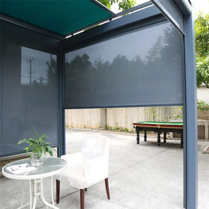 Garden Patio Windproof Blackout Zip Track <strong>Blinds</strong> Motorized Auto Retractable <strong>Pvc</strong> Retract <strong>Blind</strong> Screens <strong>Outdoor</strong> <strong>Blinds</strong> - Product Image 3