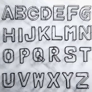 ของตกแต่งบ้านระดับไฮเอนด์ในโรงแรม, ป้ายโฆษณาแบบโปร่ง, ของตกแต่งร้านค้าตัวอักษร<span class=keywords><strong>ภาษา</strong></span>อังกฤษ 24 ตัว - Product Image 1