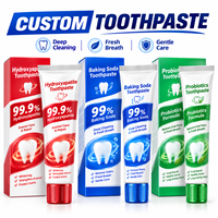 Formule de dentifrice blanchissant à l'hydroxyapatite et aux probiotiques, marque privée personnalisée, équilibre la flore buccale, gencives saines, haleine fraîche
