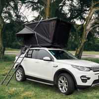 Tente de toit rigide triangulaire, imperméable et coupe-vent, pour voiture, télescopique, pour camping, vente en gros d'usine, personnalisable