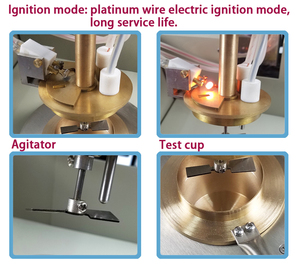 PUSH elektrische volautomatische gesloten vlampunttester voor laboratoriumgebruik van smeerolie - Product Image 6