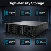 Serveur en rack YUFENG R2280H4 2U, mémoire extensible, plusieurs baies de disques durs, module de puce stable, port réseau haute vitesse