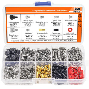 Baiguluo Computer Screw Assortment Kit 360pcs M3 M5 Standoffs For Desktop PC Motherboard Case Repair - Product Image 1