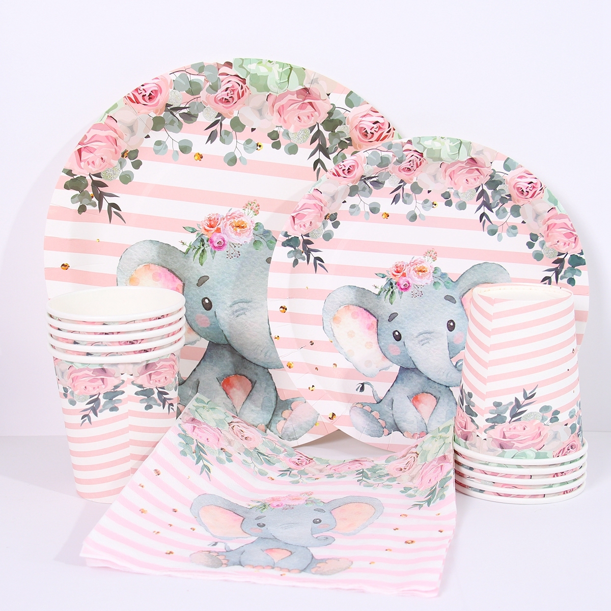 12 Decorazioni Da Tavolo A Nido D'ape A Forma Di Elefante Rosa, Per Baby Shower, Compleanni E Feste A Tema, Facili Da Montare