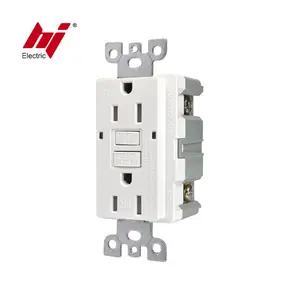 15A 125V AC New GFCI Duplex Tamper Resistant Receptacle End-of-life Monitoring Function