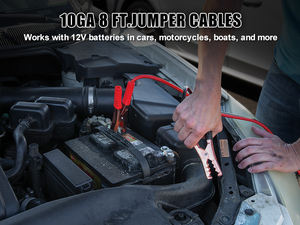 Kit d'assistance routière de luxe 33 pièces avec câbles de raccordement pour compresseur d'air Corde de remorquage pour lampe de poche Tout en plastique - Product Image 4