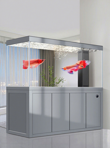 Acuario de Vidrio Ultra Blanco con Bombas de Agua, Filtro de Fondo para Peces Dragón, Gran Tamaño, Separador de Ambientes para Sala de Estar - Product Image 2
