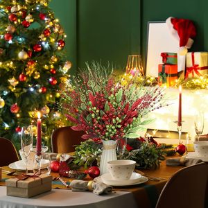 DIY Wedding Party Decoration Berry Picks Golden Christmas Berries Decor for DIY Garland and Holiday Wreath <b>Ornaments</b> - Product Image 4