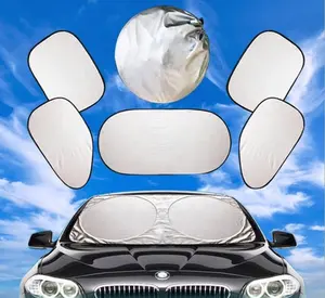 6 pcs Anti-UV Cover Protector Practical Car Windscreen Cover Anti Ice Snow Frost Shield Dust Protection Heat Sun Shade