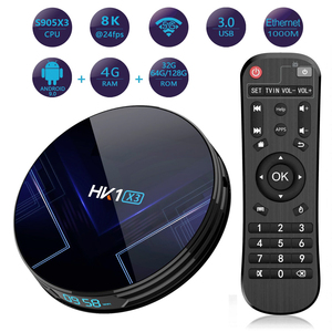 El más nuevo HK1X3 Tv Box 4GB 32/64GB Amlogic S905x3 2,4G/5Ghz Wifi HDR 4K H.265 <span class=keywords><strong>Android</strong></span> 9,0 Media Player Set Top Box - Product Image 1