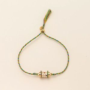 Perhiasan mode pelat emas baja tahan karat 18k tali tenun gelang jimat <span class=keywords><strong>Tarot</strong></span> Chakra Tibet grosir wanita - Product Image 5