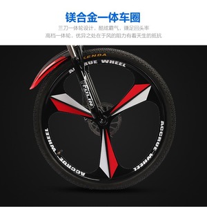 Vélo de montagne Baidong 24 pouces 30 vitesses avec frein à disque, fourche à suspension, roues en alliage d'aluminium, vélo pour filles - Product Image 2