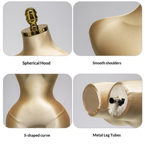 หุ่นโชว์เสื้อผ้าครึ่งตัวพลาสติก BBL สำหรับร้านขายเสื้อผ้าสไตล์ยุโรปและอเมริกา  แบบตั้งโชว์สำหรับชุดชั้นในผู้หญิง ไซส์ใหญ่ - Product Image 4