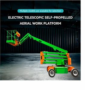 Plataforma Elevadora Hidráulica Telescópica Móvil de Alta Calidad con Brazo de Manivela y Ruedas - Product Image 3