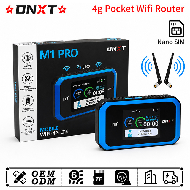 DNXT 4g lte wifi router CRC9 antenna 4g wifi router 3000mAh wifi mobile sans fil 2.4 inch LCD wifi router in car for Travel use