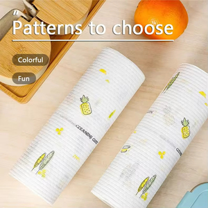 डिस्पोजेबल मोटे रसोई कागज तौलिया गीला और सूखा आसान साफ लैट कपड़े पुनः प्रयोज्य गैर बुना मुद्रित सफाई कपड़े पुनः प्रयोज्य गैर बुना मुद्रित सफाई कपड़े - Product Image 4