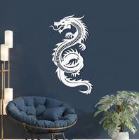 Décoration murale en métal Dragon, minimaliste, fantaisie, Dragon chinois, cadeau de pendaison de crémaillère, Art Cool, décoration de chambre, Art mural