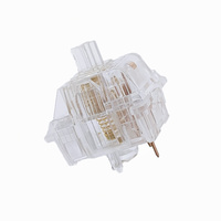 Interrupteurs de clavier Tecsee PC Housing Linear/Tactile Stem Double Gold Spring 63.5g Ice Candy Switch Full Translucent