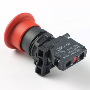 IEHC YB5(XB5)-AS142 Bouton d'arrêt d'urgence en plastique, tête de champignon rouge, 40MM, avec verrouillage et LED, IP40, 22mm - Product Image 1