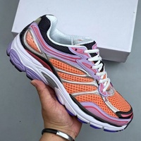 Saucony Ommi 9 : Baskets Chunky Respirantes en Maille avec Doublure en Cuir Véritable, à Lacets, Solides et Tendance pour la Course et le Quotidien