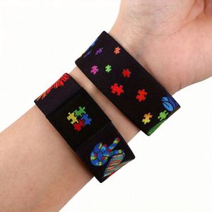 สายรัดข้อมือยางยืดแบบกำหนดเอง สายรัดข้อมือพัฒนาการความตระหนักรู้หลากสี สายรัดข้อมือ NFC RFID แบบยืดได้สำหรับผู้หญิง กำไลข้อมือหลากสี - Product Image 4