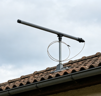 Antenne DECT ML-ODA-1880 1880-1920 MHz 6dBi omnidirectionnelle collinéaire avec connecteur RP-SMA mâle, câble RG316 de 1m, montage mural ou sur poteau, 10W linéaire