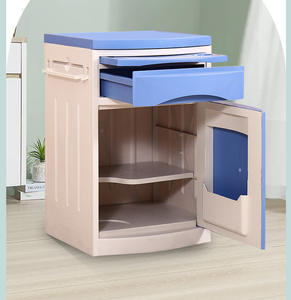 Comodino Moderno in Plastica ABS per Ospedale, Tavolino da Letto con Armadietto, Bestseller del Produttore per Arredamento Camera da Letto - Product Image 2