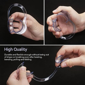 Retraktor pembuka mulut autoklaf bentuk C profesional pemutih gigi bening retraktor pipi ukuran sedang - Product Image 5