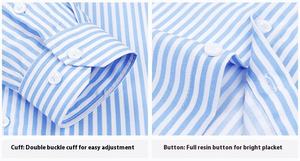 <span class=keywords><strong>Camicia</strong></span> Elegante Estiva da <span class=keywords><strong>Uomo</strong></span> Antirughe a Maniche Lunghe a <span class=keywords><strong>Righe</strong></span> <span class=keywords><strong>Camicia</strong></span> Casual da Ufficio Business a <span class=keywords><strong>Righe</strong></span> da <span class=keywords><strong>Uomo</strong></span> - Product Image 6