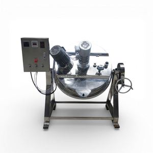 Olla de Cocción Industrial Automática de Acero Inoxidable con Doble Pared, a Vapor, Gas, Eléctrica, con Mezclador de Aceite Térmico y Agitador - Product Image 5