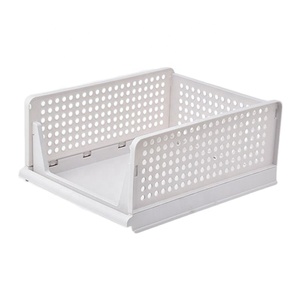 Amazon Drawer Organizer Hot Selling Custom Logo OEM Collapsible Foldable Plastic Storage Boxes & Bins Organizer Clothes