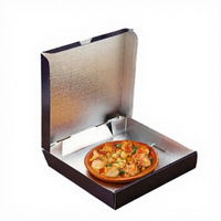 Boîtes à pizza italiennes personnalisées imprimées sur mesure en carton ondulé avec pelliculage brillant recyclable