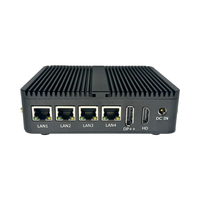 Mini Computadora Intel N100 Pequeña con 4 Puertos Gigabit Ethernet, 4*USB2.0+2*USB3.0, Soporte para SSD, HD+DP, DDR4 32GB, Compatible con JP/EU/US/CN