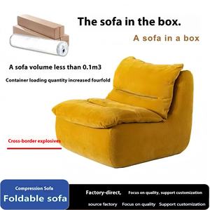 Divano Compresso <span class=keywords><strong>Quadrato</strong></span> a 2 Posti in Lana d'Agnello Personalizzato per Camera da Letto e <span class=keywords><strong>Soggiorno</strong></span>, Comodo Divano Piccolo - Product Image 5