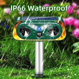Saijzek Ip66 Không Thấm Nước Siêu Âm Động Vật Repeller Mới Nâng Cấp Ngoài Trời Năng Lượng Mặt Trời Powered Con Chó Vỏ Hệ Thống Điều Khiển Cho Có Thể Sạc Lại - Product Image 3