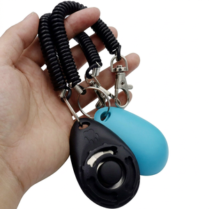 Clicker de Plástico para Entrenamiento de Perros con Cordón de Resorte y Llavero, Logotipo Personalizado, Suministros para Entrenamiento de Obediencia de Cachorros - Product Image 1