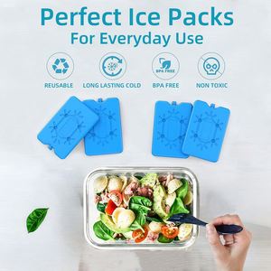 Non-Toxic Easy to Use 200ml Reusable for Lunch Bags/<b>Boxes</b>, Cooler Backpack, <b>Camping</b> Insulated Cooler Ice Blocks - Product Image 6