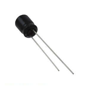 ตัวเก็บประจุแบบ Through Hole 3.3 ยูเอฟ 63MS73.3MEFCT55X7 ยี่ห้อ Manufacturer Channel  แบบ CAP ALUM 3.3UF 20% 63V RADIAL TH - Product Image 1