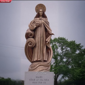 Statua della <span class=keywords><strong>regina</strong></span> del cielo in bronzo religioso a grandezza naturale - Product Image 6