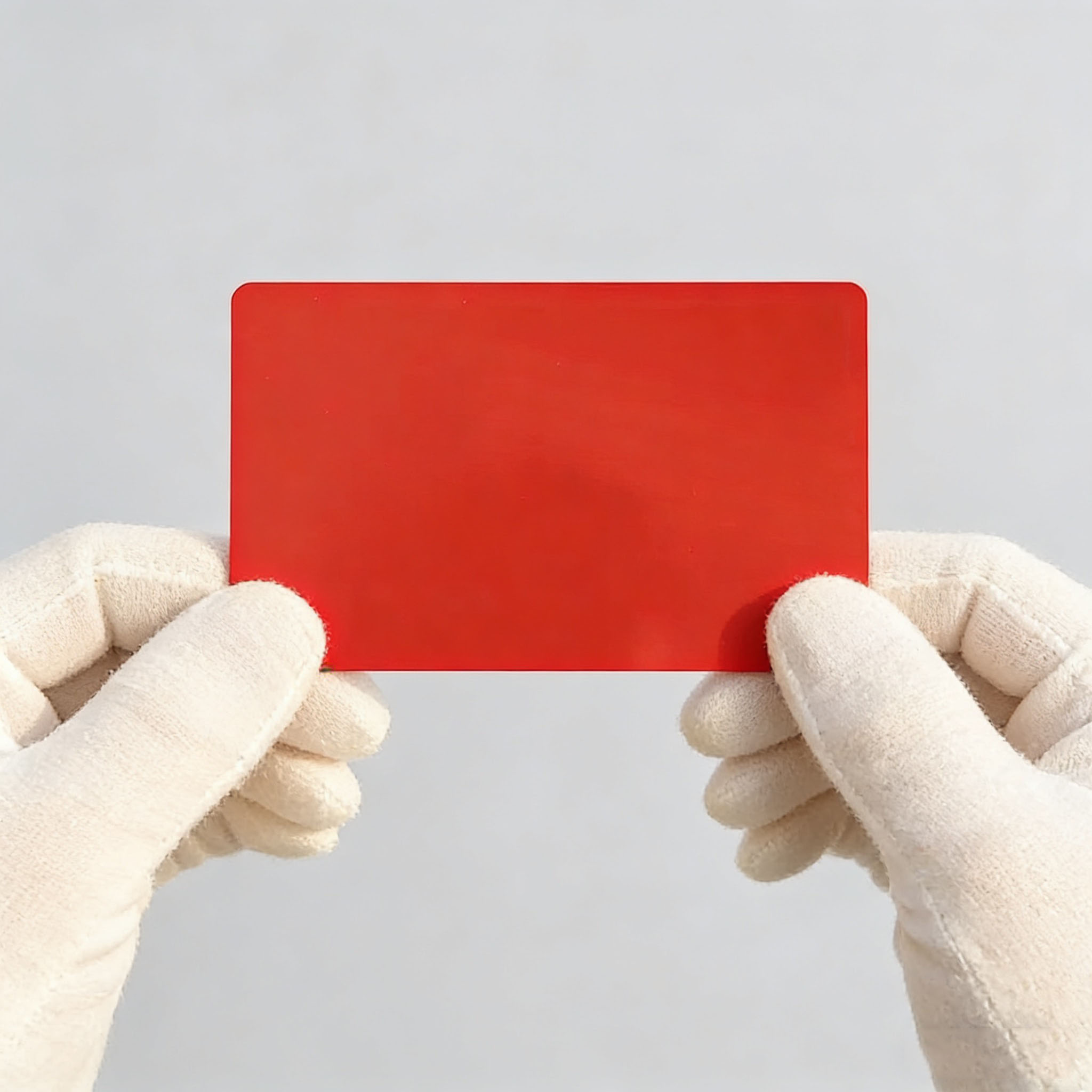 Red Blank card