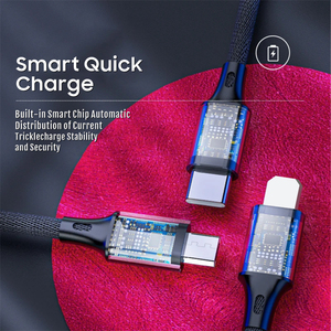 Venta caliente cargador de teléfono Cable regalo de negocios Set 2A LED llavero cargador 3 en 1 Cable USB <span class=keywords><strong>para</strong></span> hombres mujeres artículos de regalo - Product Image 5