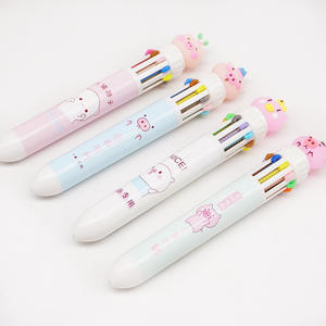 Cute Animal Ballpoint <b>Pens</b> 10 Colors in 1 <b>Pens</b> Multicolor Flamingo Ball <b>Pens</b> for Kids Gift School Office Supplies Stationery - Product Image 3
