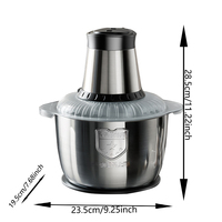 Picadora de Carne Eléctrica Automática de Alta Resistencia, 3L, Mini, Hecha en China, Picadora de Carne de Mesa de 3L para el Hogar