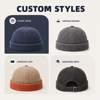 Casquette de baseball en coton délavé de qualité supérieure, style vintage, ajustable avec boucle métallique, pour personnalisation de marque