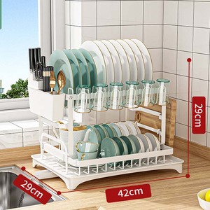 Dish Rack Kitchen Layer Dish Drainer Holder Kitchen Dish Drying Rack Multi-purpose Storage <strong>Basket</strong> <strong>Shelf</strong> <strong>for</strong> Kitchen - Product Image 5