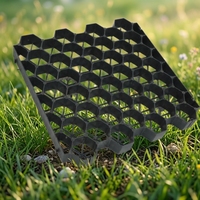 Grille de fixation perméable en plastique pour gazon, gravier, allées d'évacuation, parkings et aménagements paysagers – Grilles de renforcement pour gazon