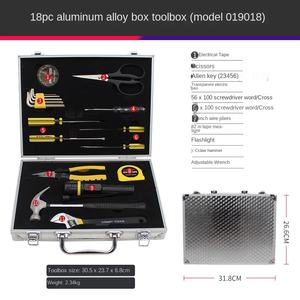 Boîte à outils combinée rouge de 18 pièces avec batterie rechargeable Cadeau de livraison immobilière <span class=keywords><strong>Achat</strong></span> groupé en gros - Product Image 2