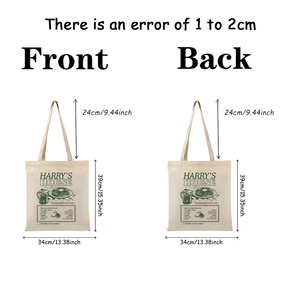 Bolsa <span class=keywords><strong>de</strong></span> Mano <span class=keywords><strong>de</strong></span> Lona con Estampado <span class=keywords><strong>de</strong></span> <span class=keywords><strong>Harry</strong></span>'s House, Personalizada, para Viaje, Bolsa <span class=keywords><strong>de</strong></span> Compras Reutilizable para Mujer - Product Image 2