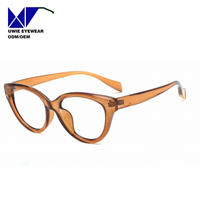 Monture optique œil-de-chat TR90 personnalisée OEM, taille 53-18-145, légère et confortable, pour adultes unisexes, logo personnalisé, MOQ 50 pièces